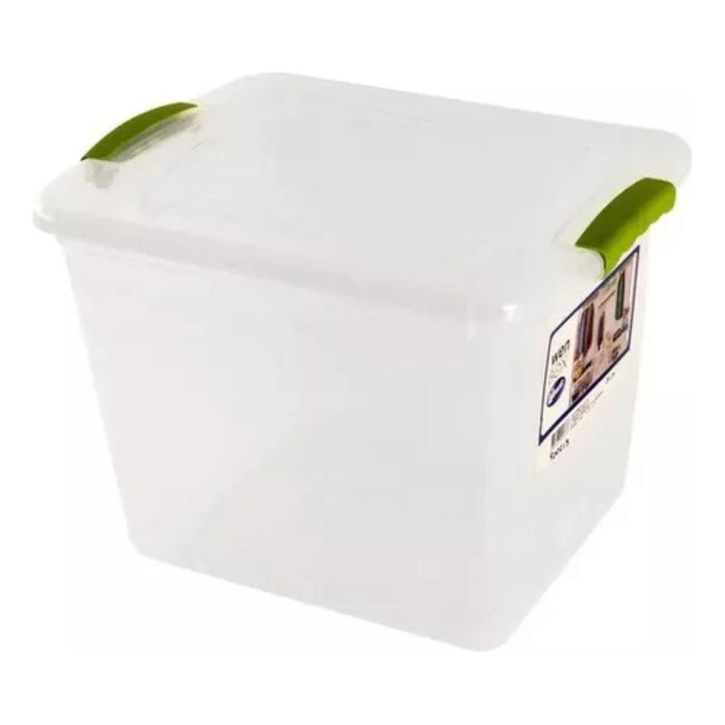GENERICO - Caja Plástica Organizadora 45 Lts con Tapa Ideal para Ti