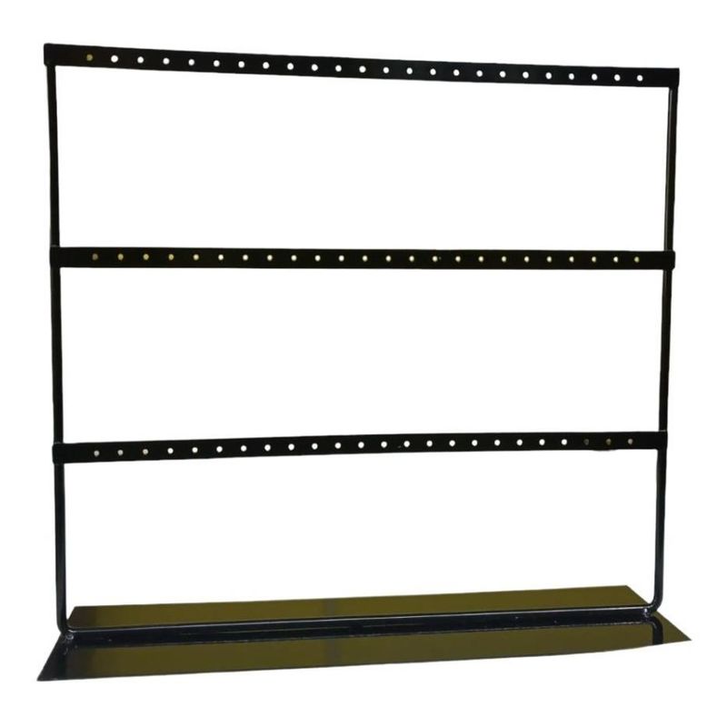 GENERICO - Organizador de Metal Negro para 36 Pares de Aros x2