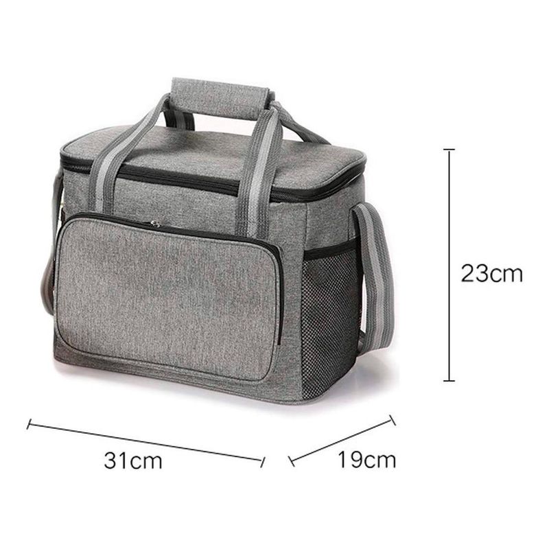 GENERICO - Bolsa Térmica de Almuerzo Plegable y Aislante 23 cm