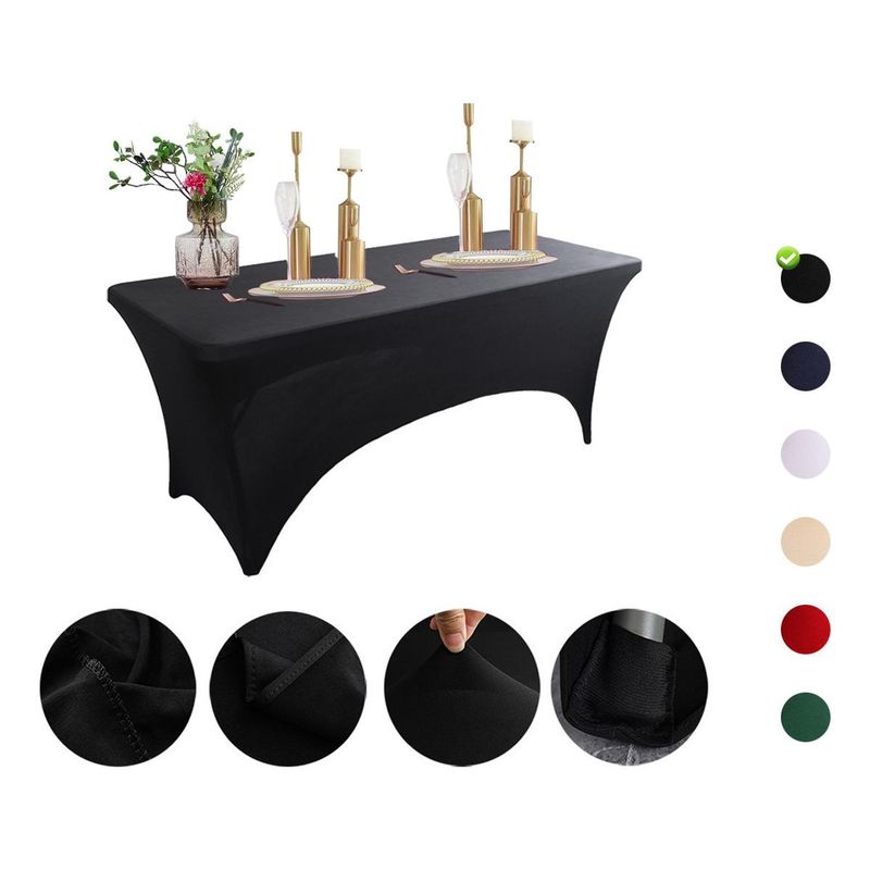 GENERICO - Mantel Elástico 6ft Hipoalergénico para Eventos Especiales