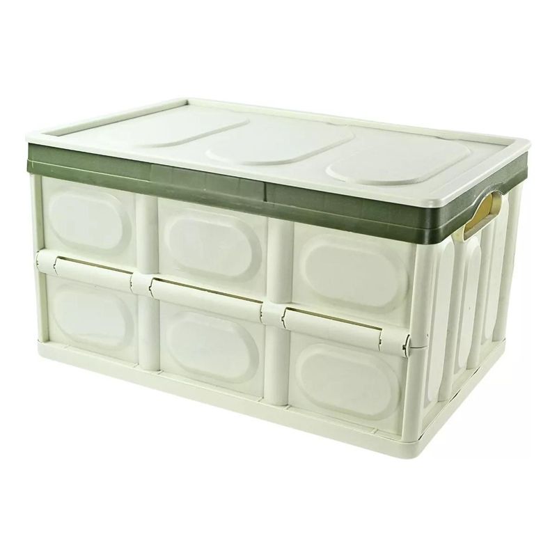 GENERICO - Caja Plegable Multiuso 30L Apilable y Portátil para Almacenar