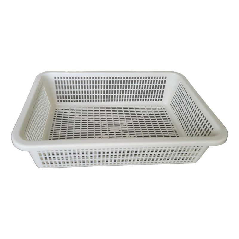 GENERICO - Pack de 10 Canastos Organizadores Rectangulares de Plástico