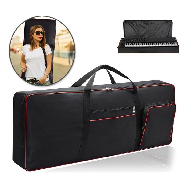 GENERICO - Funda Acolchada e Impermeable para Teclado de 61 Teclas
