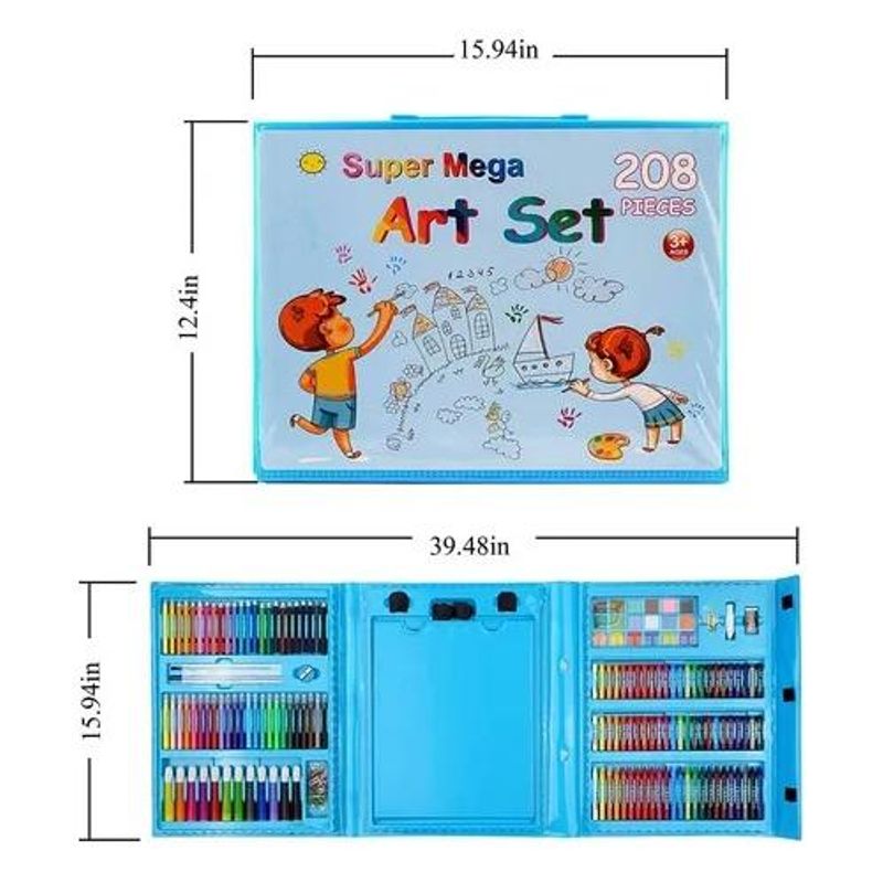 GENERICO - Maleta Creativa de Dibujo Infantil 208 Piezas Portátil
