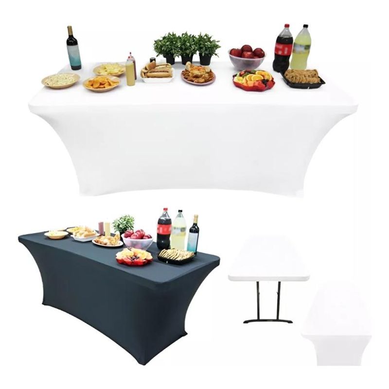 GENERICO - Funda Elástica para Mesa Rectangular 180x75 cm Ideal Eventos