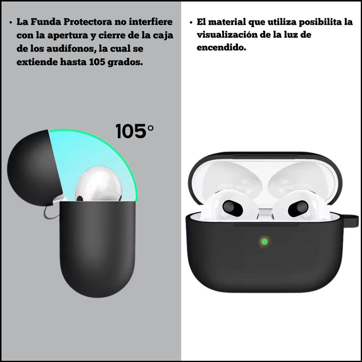 GENERICO - Funda Siliconada para AirPods Pro 2 con Gancho Práctico
