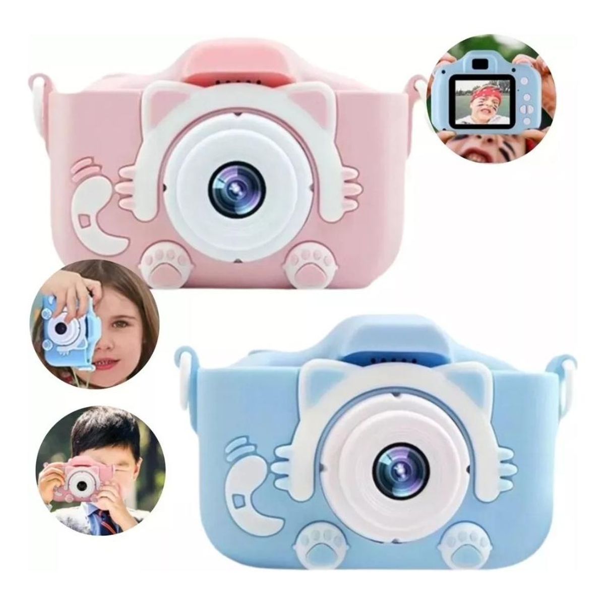 GENERICO - Cámara Infantil para Niños con Memoria y Funda Incluida