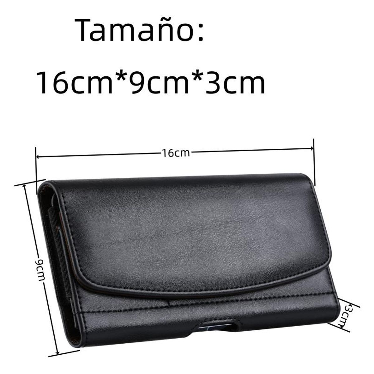 GENERICO - Funda de Cuero Universal para Teléfonos de 57 a 65