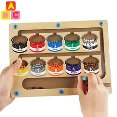 ABC - Labertinto Magnético de Colores y Números Juego Educativo en Madera