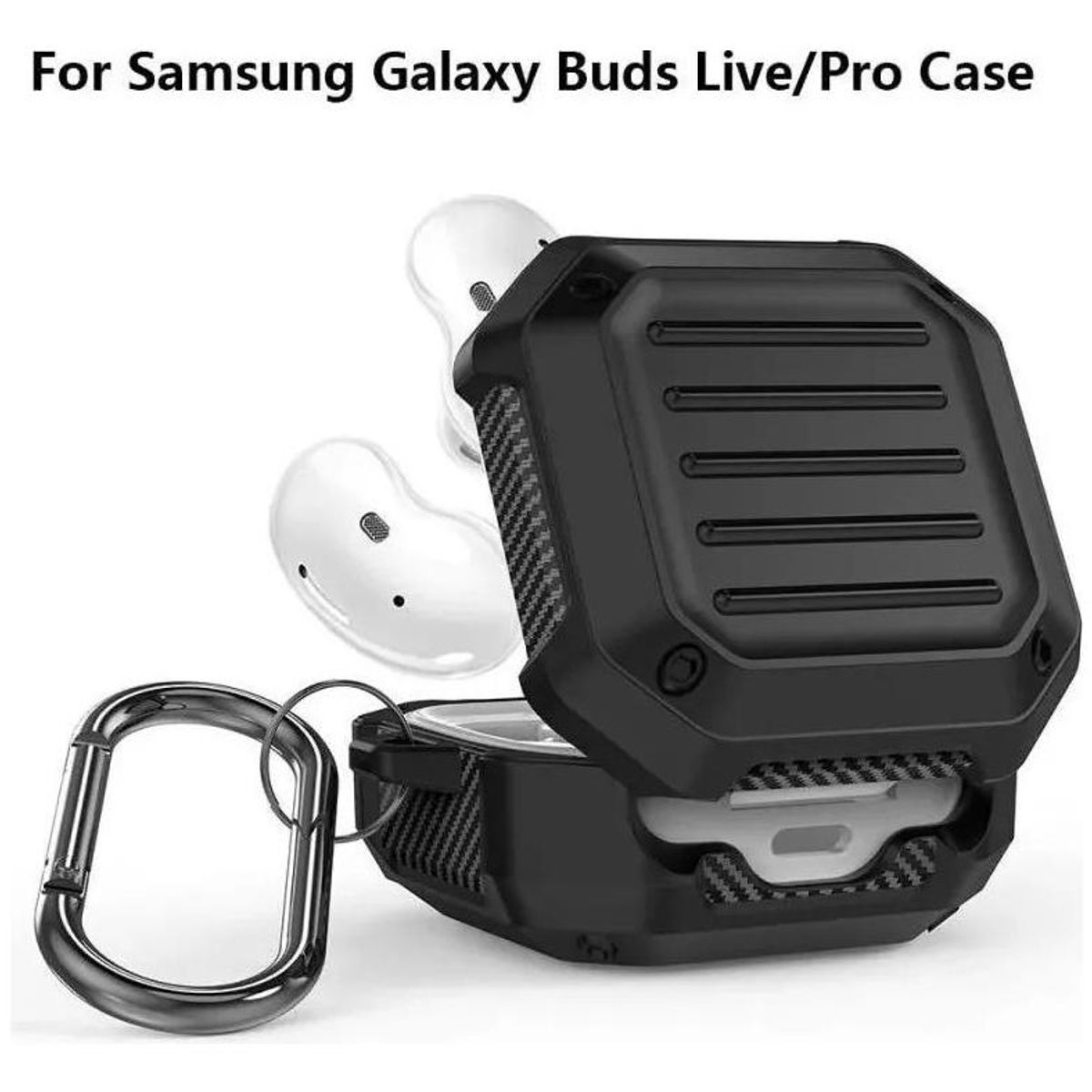GENERICO - Funda Geométrica Protectora para Galaxy Buds Pro y Live