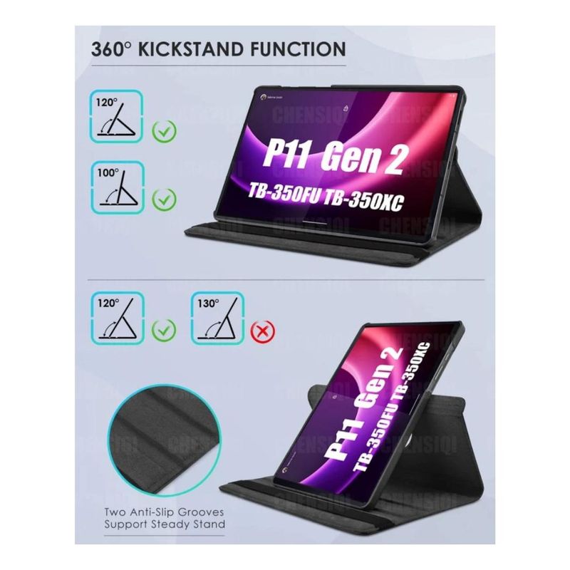 GENERICO - Funda Giratoria 360° para Tablet 115 con Hidrogel Protector