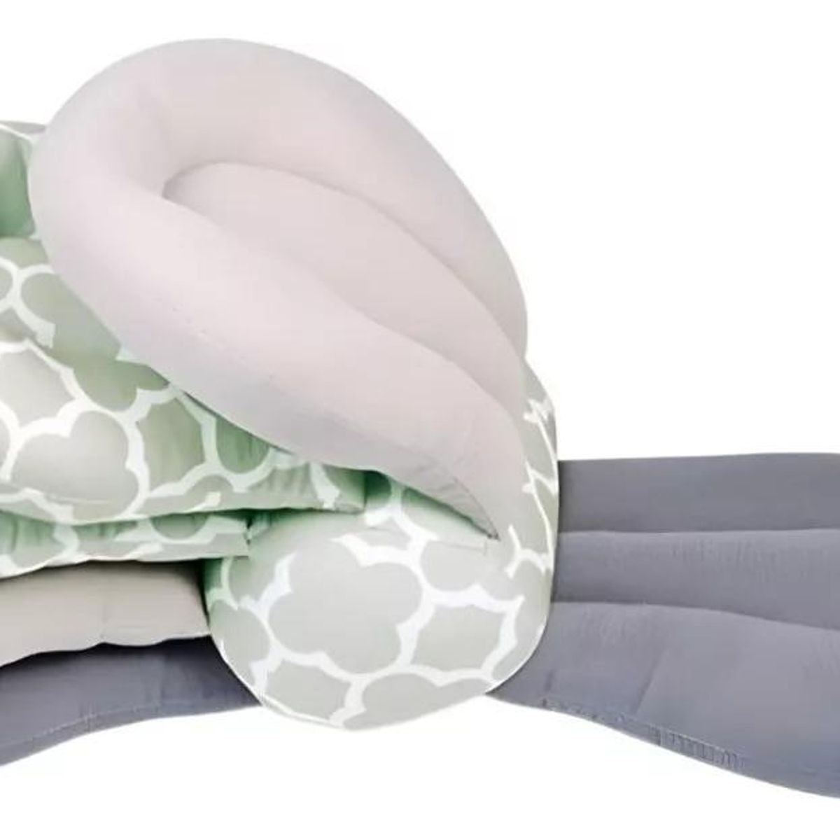 GENERICO - Almohada Ergonómica Ajustable para Lactancia y Viajes