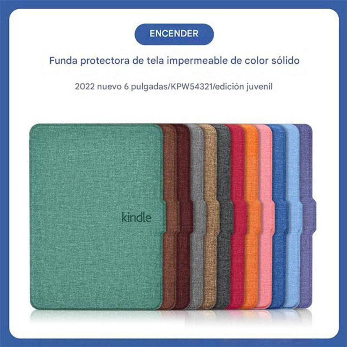 GENERICO - Funda Impermeable de Microfibra para Protección de Kindle
