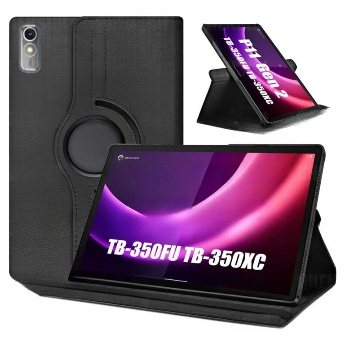 GENERICO - Funda 360° para Tablet de Cuero Sintético y Soporte Ajustable