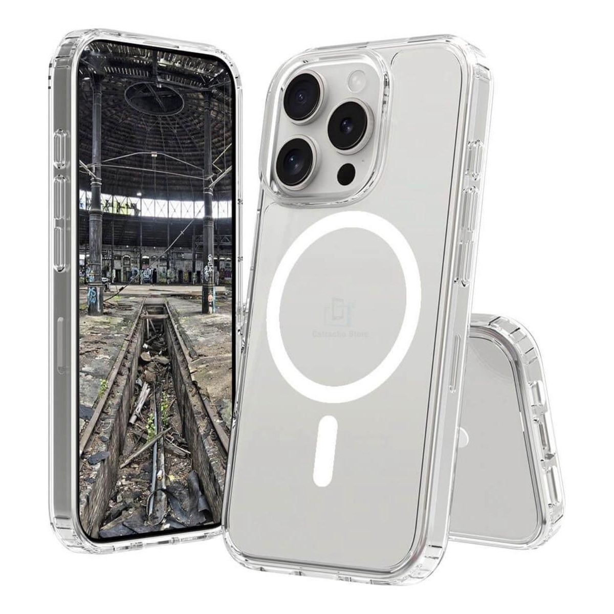 GENERICO - Funda Protectora Magnética y Lámina de Privacidad para iPhone