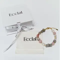 GENERICO - Pulsera piedras labradorita - cuarzo - kunzunita