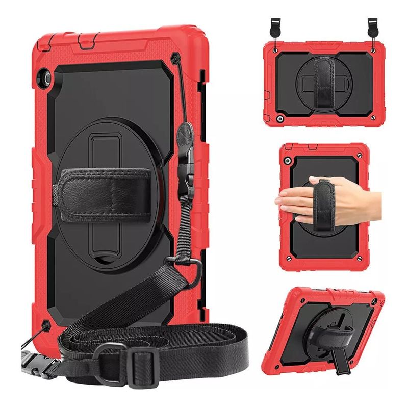 GENERICO - Funda Antigolpes con Soporte y Correas para Tablet 103