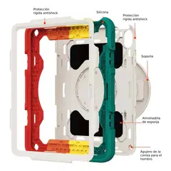 GENERICO - Funda Antishock con Soporte Ajustable para Tablet 105
