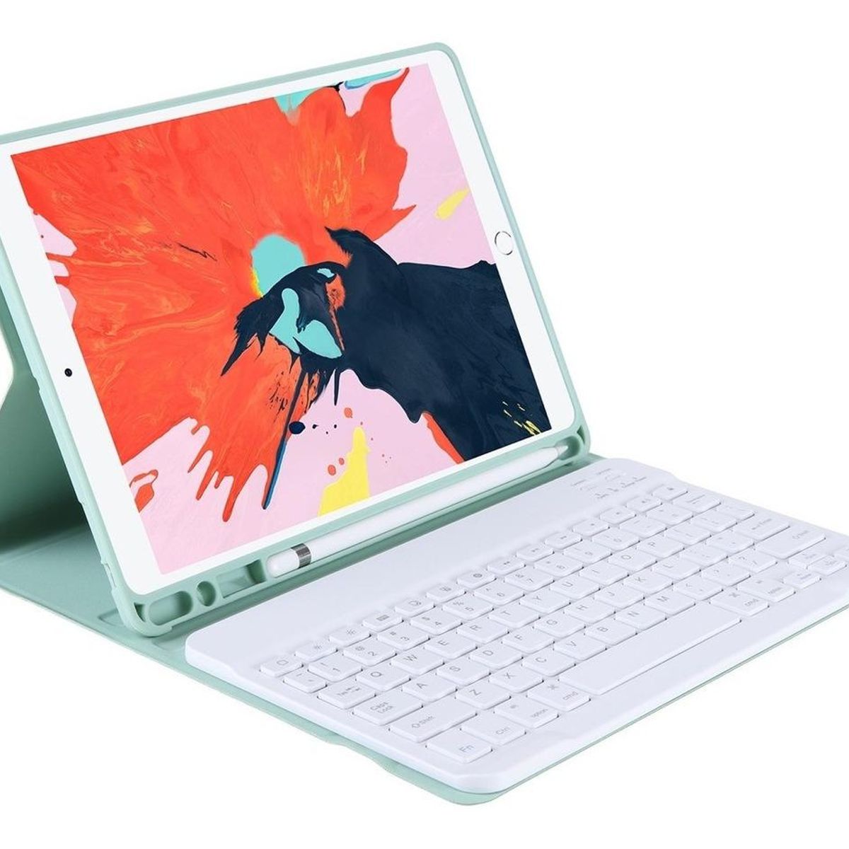 GENERICO - Funda con teclado y ranura para lápiz para iPad Air 4