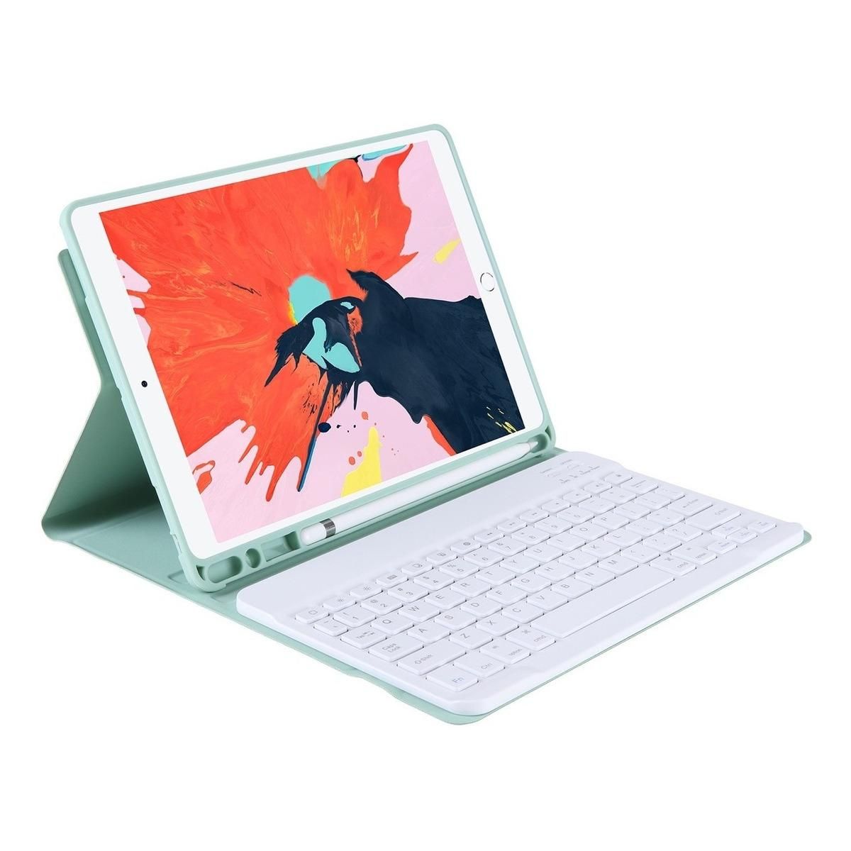 GENERICO - Funda con teclado y ranura para lápiz para iPad Air 4