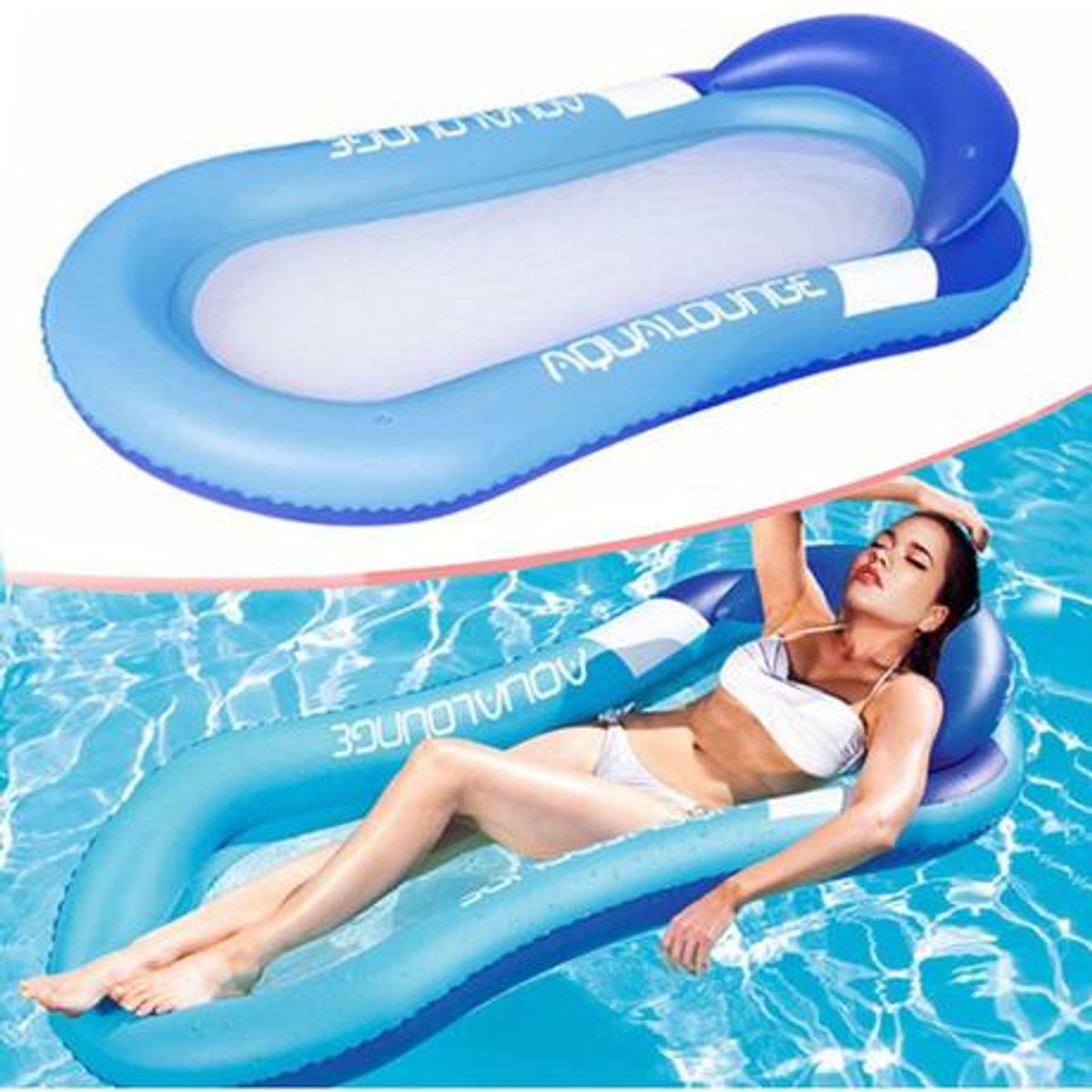 GENERICO - Colchón Inflable Reclinable para Relax en la Piscina