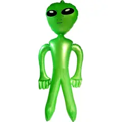 GENERICO - Alien Inflable Verde de 90 cm para Decoración Divertida