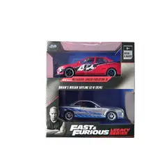 JADA TOYS - Pack Mitsubishi Lancer Evolution IX Nissan Skyline GT-R R34