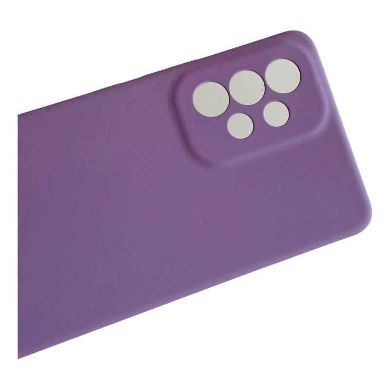 GENERICO - Funda Silicona Lila para Samsung A53 con Microfibra Interior