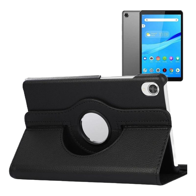 GENERICO - Funda Cuerina Fucsia y Negra para Tablet Lenovo M8 8