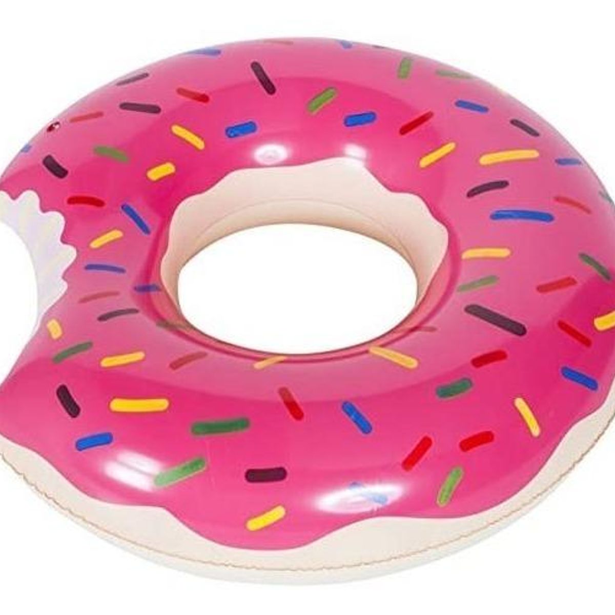 GENERICO - Flotador Inflable Gigante en Forma de Donut Rosa 120 Mts