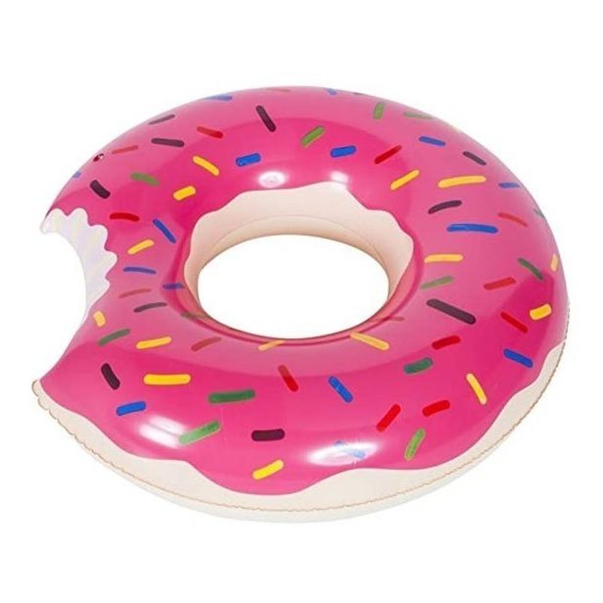 GENERICO - Flotador Inflable Gigante en Forma de Donut Rosa 120 Mts