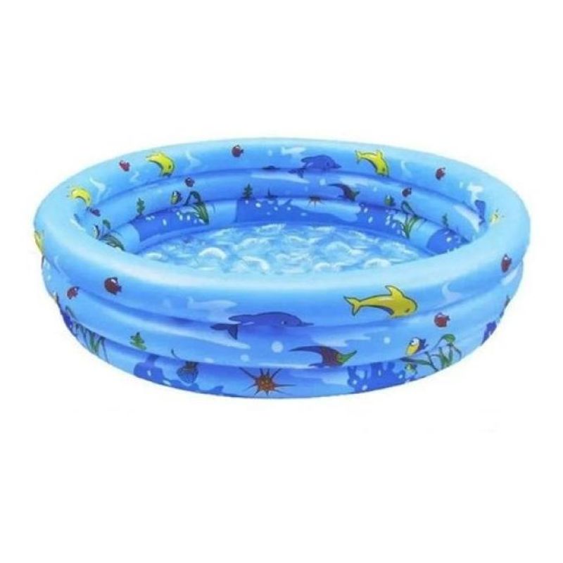 GENERICO - Piscina Inflable Infantil Segura con 3 Anillos de Aire