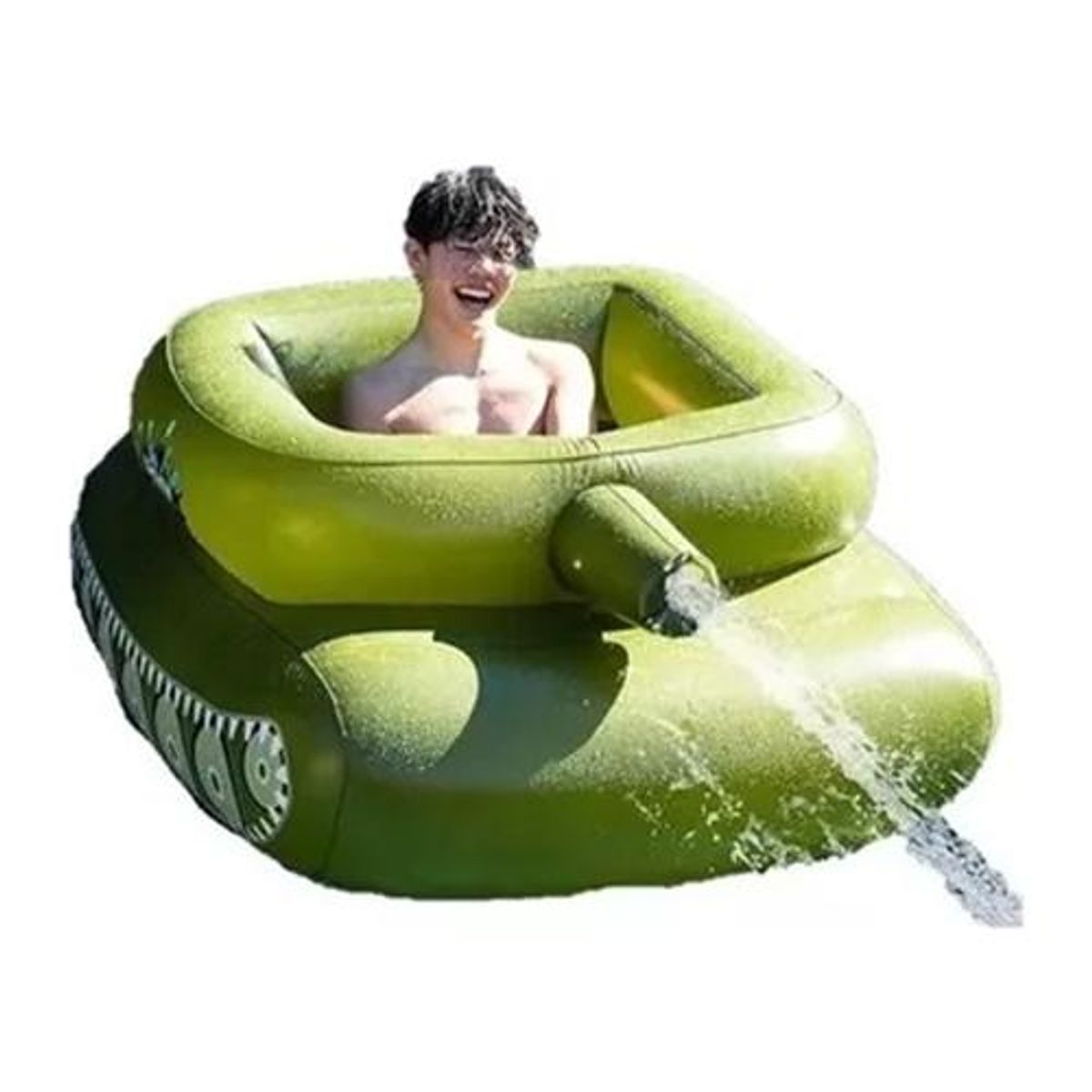 GENERICO - Flotador Inflable Tanque con Cañón de Agua para Verano