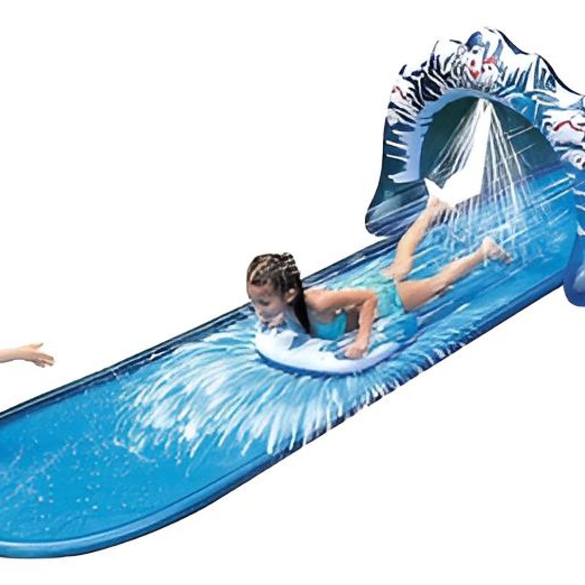 GENERICO - Tobogán Acuático Inflable con Iceberg y Rociador Divertido