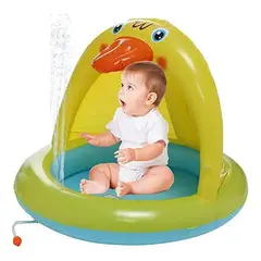 GENERICO - Sillón Inflable para Bebés con Rociador de Agua Divertido