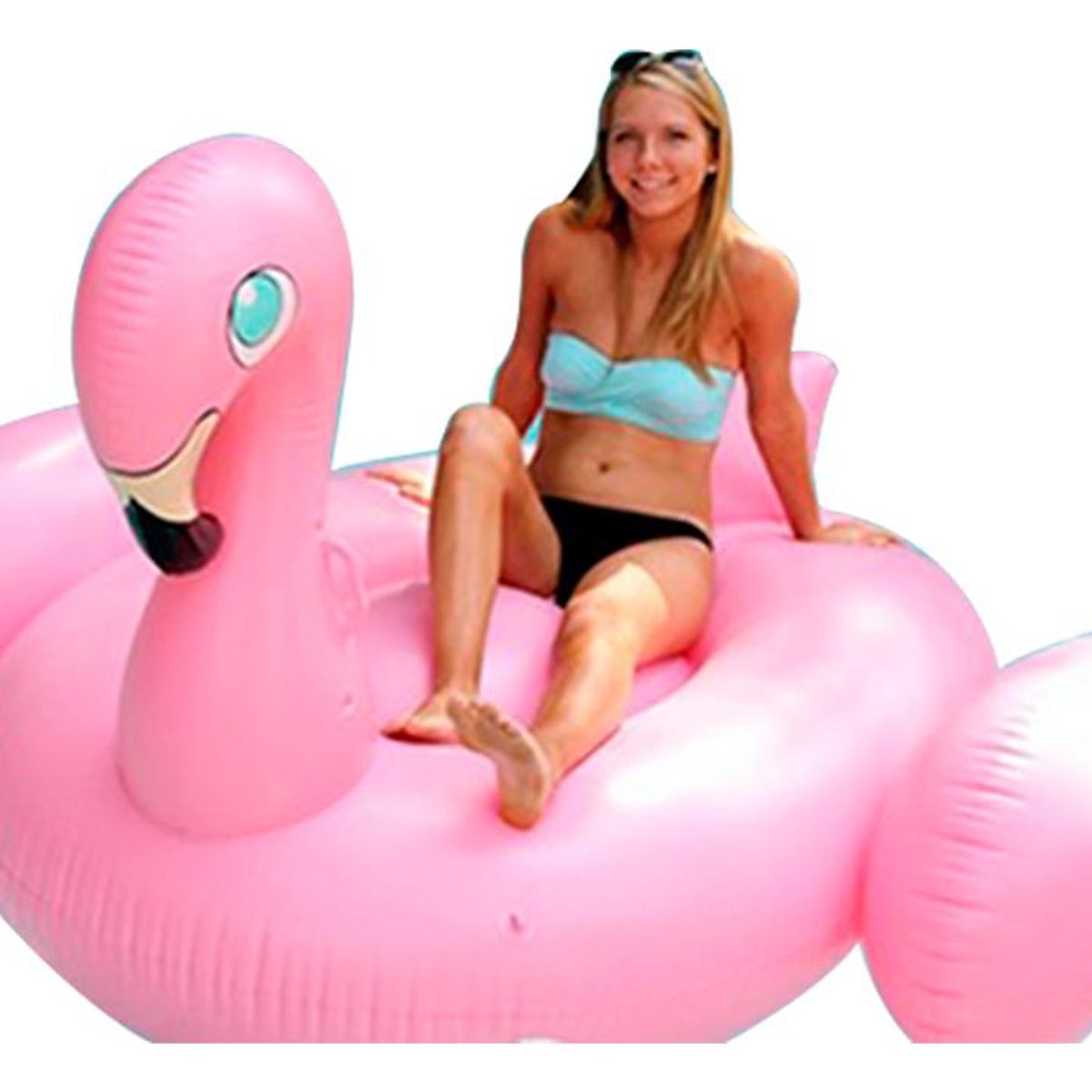 GENERICO - Flotador Inflable Flamenco Diversión Acuática en Colores