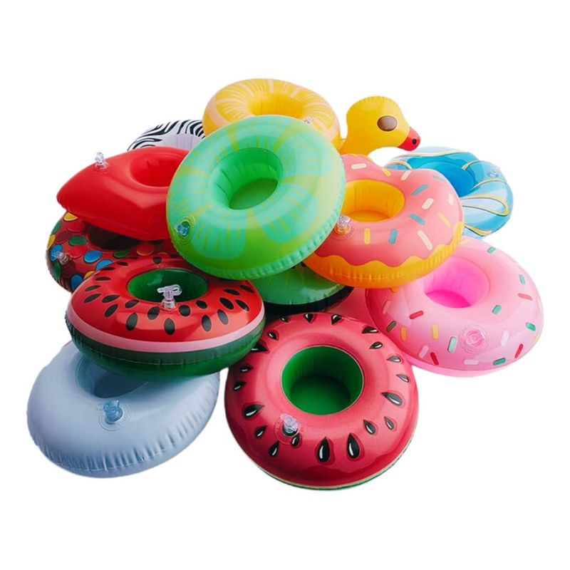 GENERICO - Pack 12 Posavasos Flotantes Coloridos para Piscina