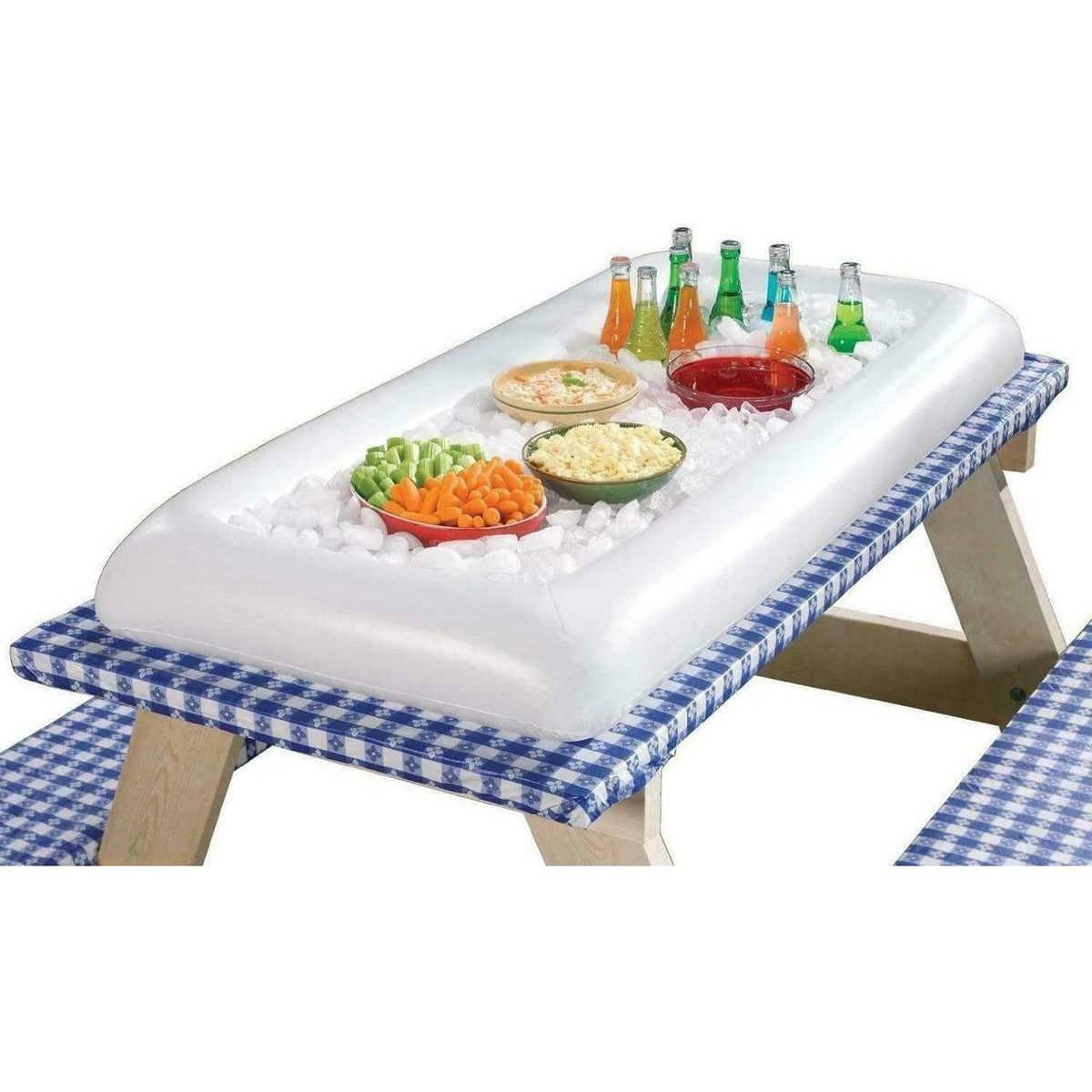 GENERICO - Bar Inflable Enfriador de Bebidas para Fiestas y Piscinas