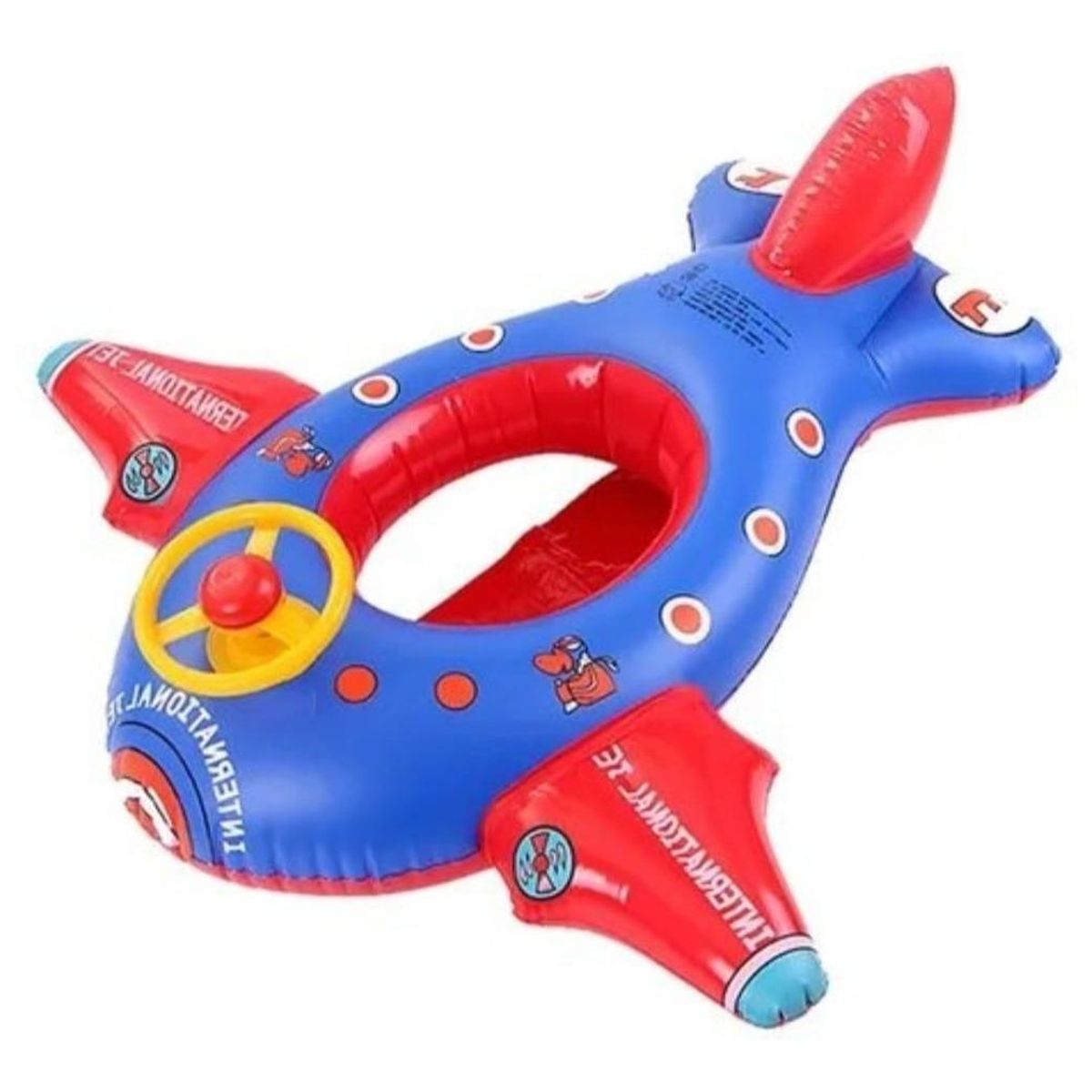 GENERICO - Flotador Inflable en Forma de Avión Colorido para Niños