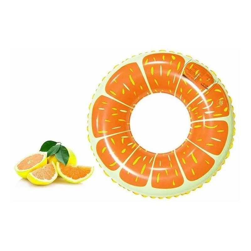 GENERICO - Flotador Inflable Naranja Frutas para Diversión Acuática
