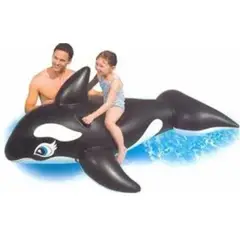 GENERICO - Flotador Inflable Ballena Orca Resistente para Niños
