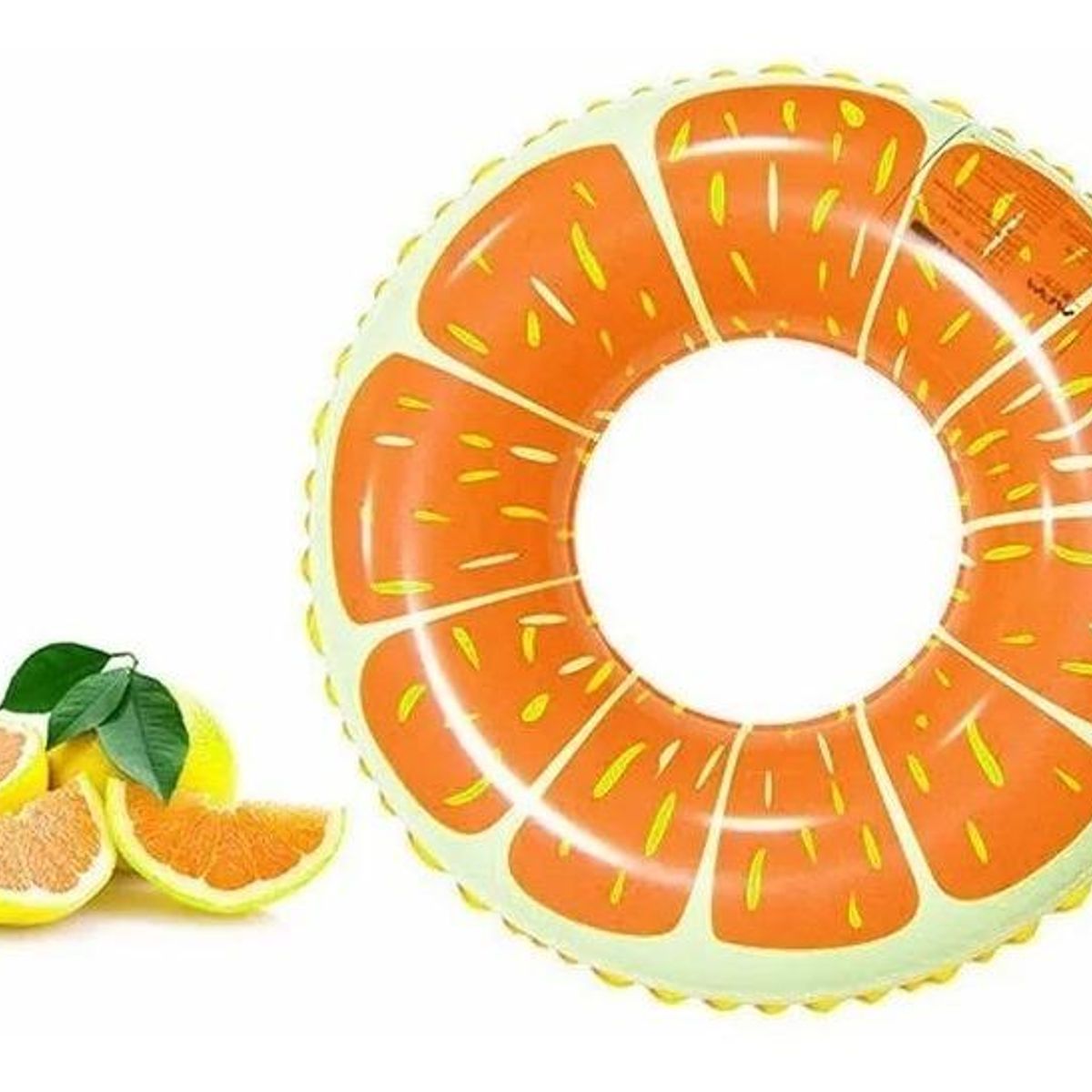 GENERICO - Flotador Inflable Grande Naranja para Diversión Acuática