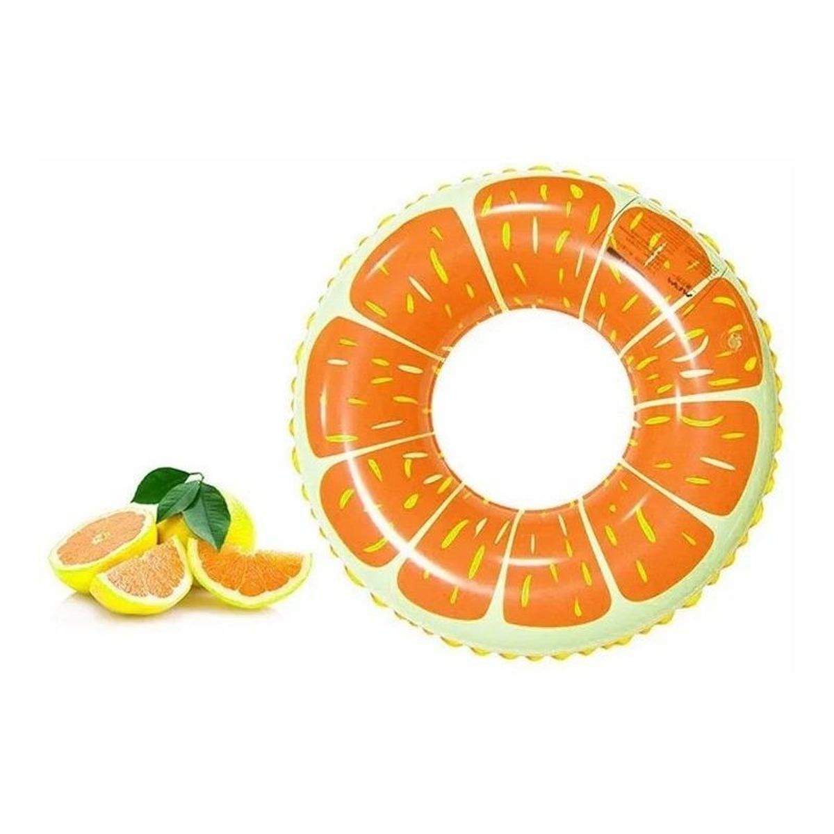 GENERICO - Flotador Inflable Grande Naranja para Diversión Acuática