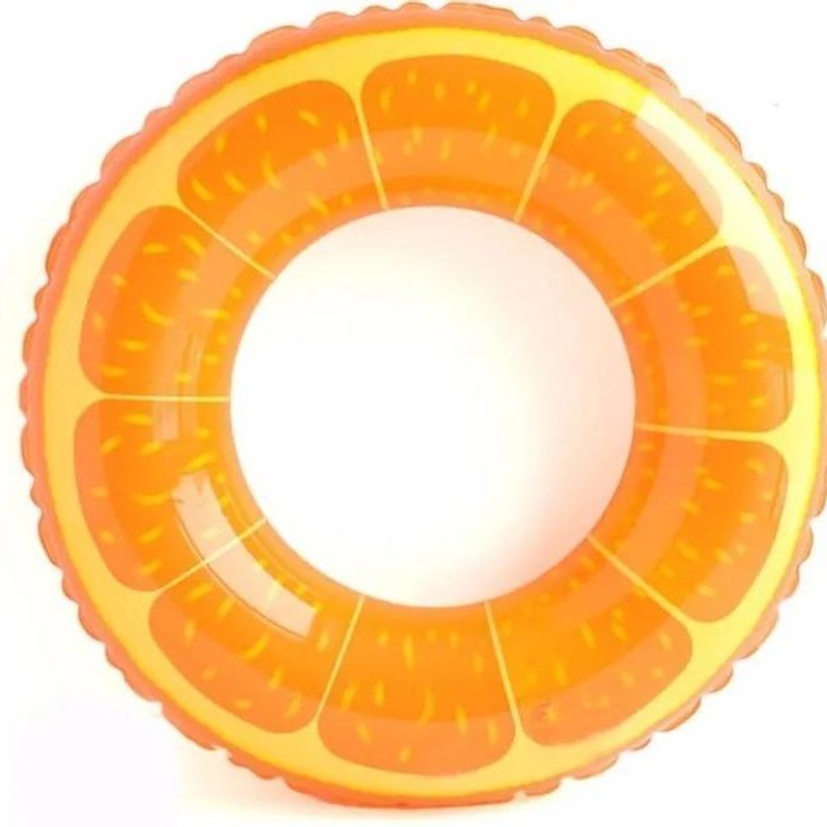 GENERICO - Flotador Inflable Grande Naranja para Diversión Acuática