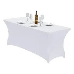 GENERICO - Funda de Mantel Elástico para Banquetes 244x76cm Antideslizante