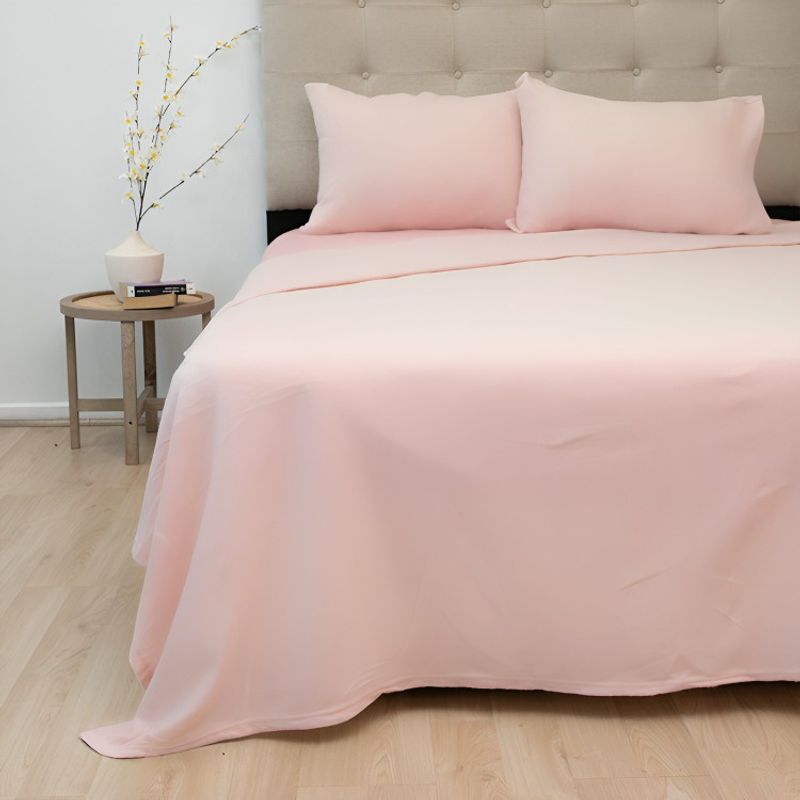 DORAL - Sábanas Polar Lisa Composé 2 Plazas / Bicolor Rosa – Doral