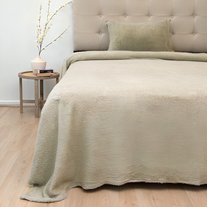 DORAL - Sábanas Chiporro Lisa 1,5 Plazas / Taupe – Doral