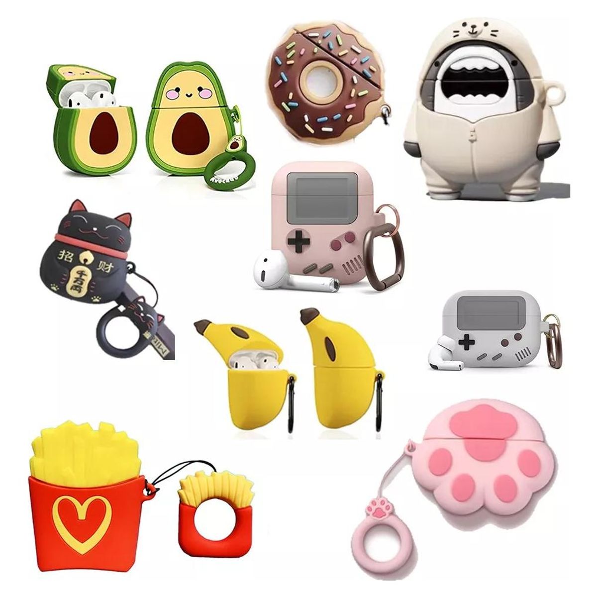 GENERICO - Funda de Silicona Colorida para AirPods Serie 3 Pro