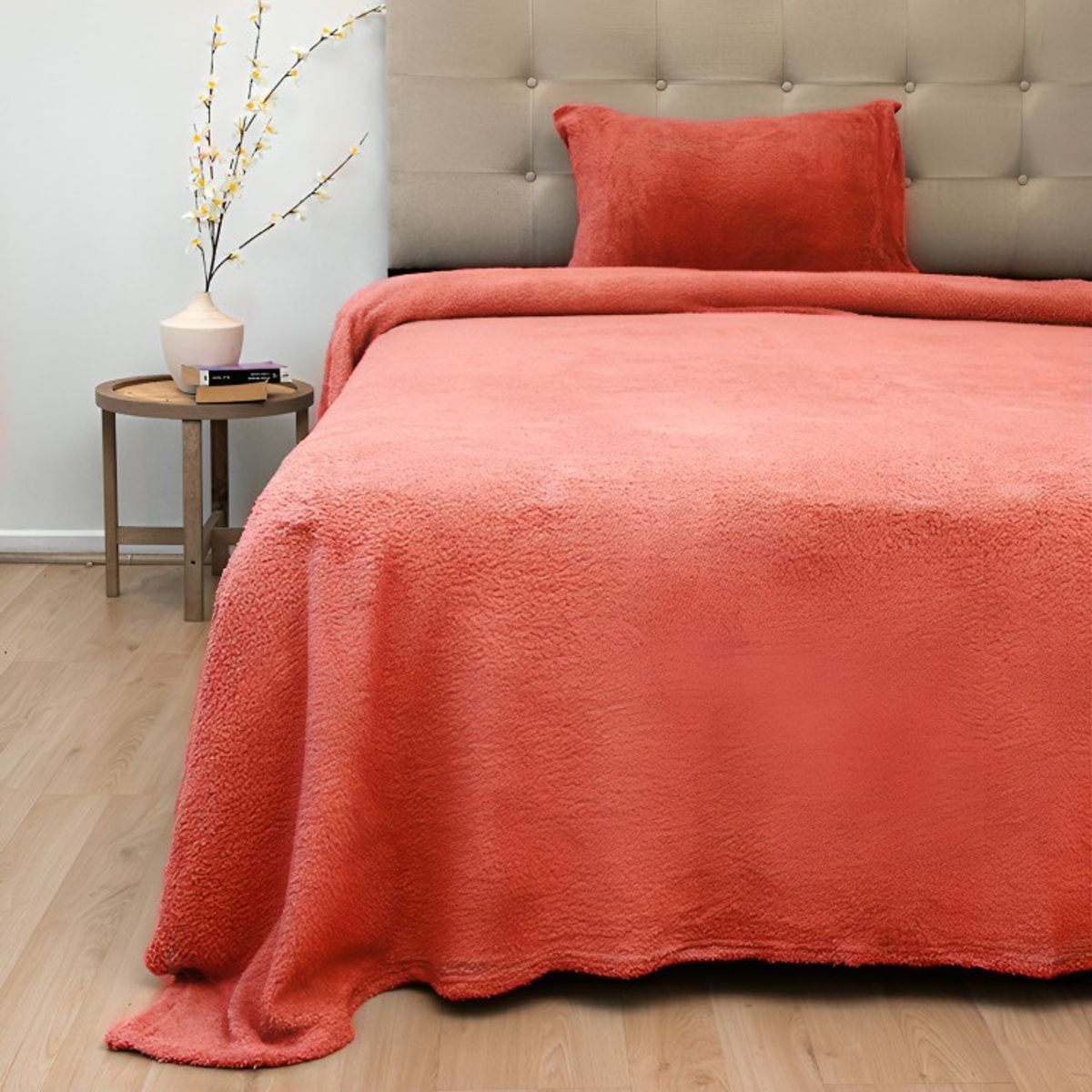 DORAL - Sábanas Chiporro Lisa 1,5 Plazas / Coral– Doral