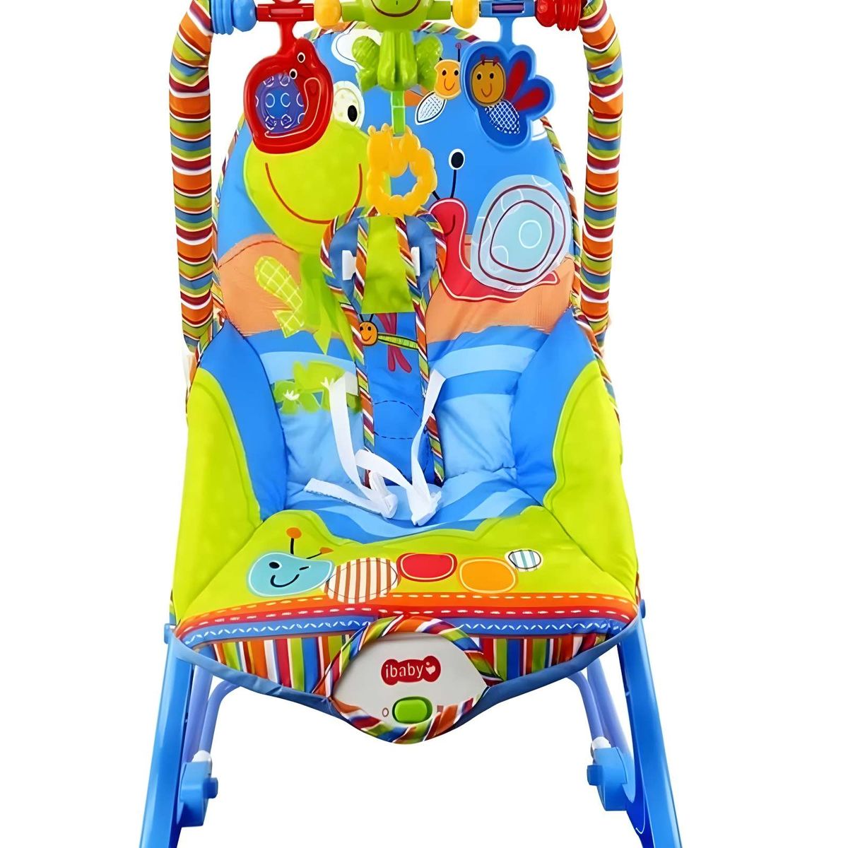 GENERICO - Mecedora Silla Para Bebé niño con vibracion Azul